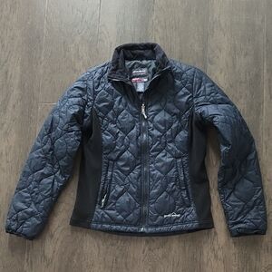 Eddie Bauer Navy Quilted Jacket